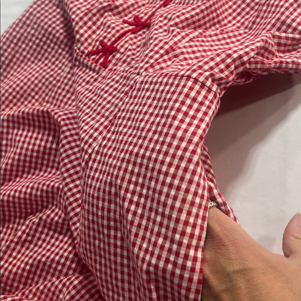 Rachel Zoe midi gingham sun dress size 10 NWT midi fit and flare - Picture 10 of 12